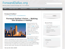 Tablet Screenshot of forwarddallas.org
